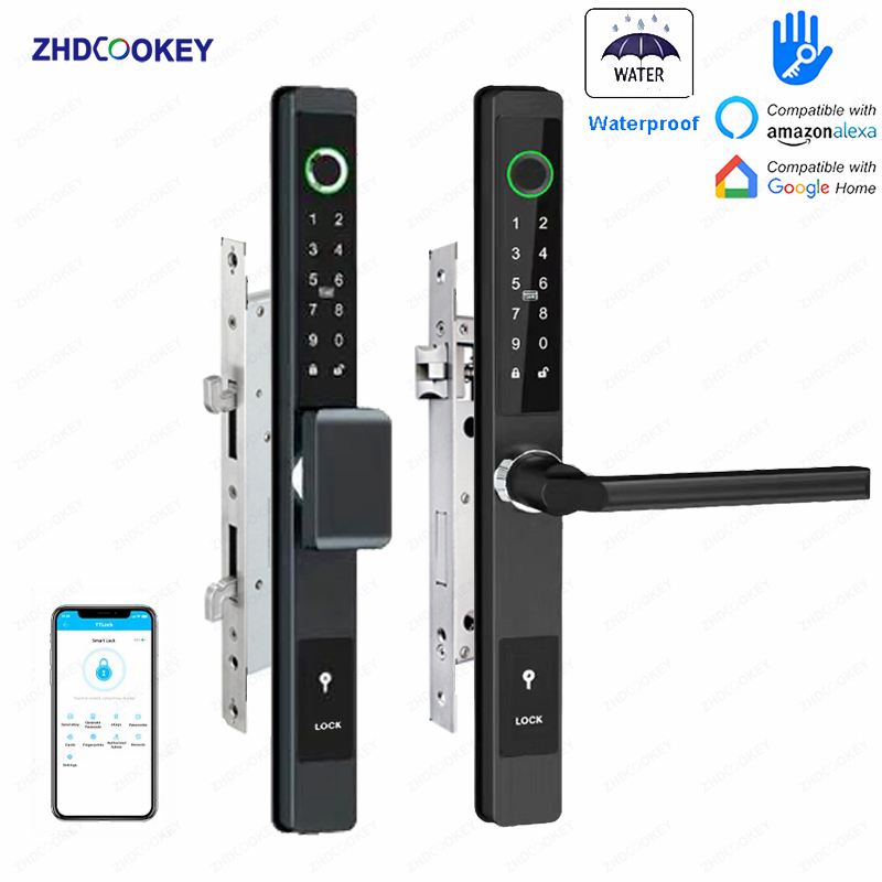Smart Garden Door Lock - Serrure de porte numérique biométrique ZHDCOOKEY,