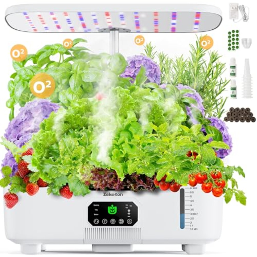 Smart Pod Garden - Jardinière intelligente d'intérieur pour culture hydroponique,