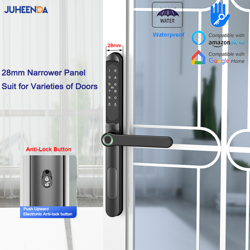 Smart Garden Door Lock - TTLock-Serrure de Porte Intelligente en Aluminium,