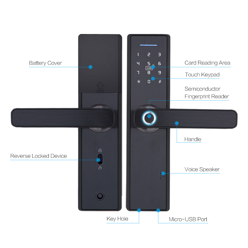 Serrure biométrique à empreint - Smart Garden Door Lock avis et prix