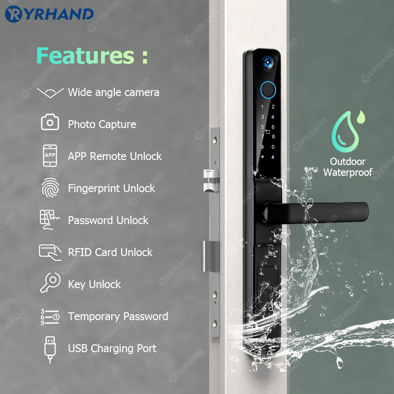 YRHAND IP66 sans clé oeil de c - Smart Garden Door Lock avis et prix