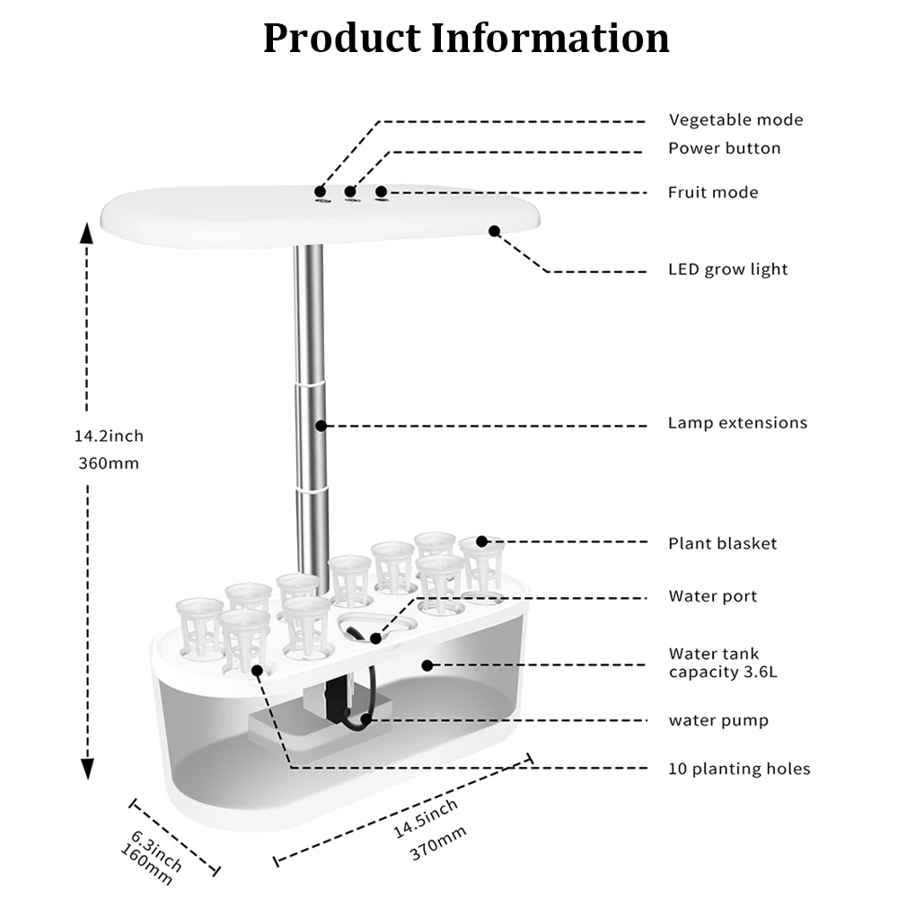 Kit de culture hydroponique de - Smart Pod Garden avis et prix