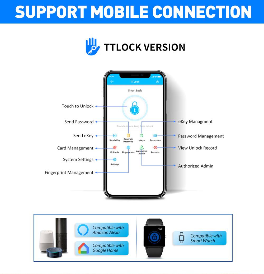 TTLOCK-Serrure de porte intell - Smart Garden Door Lock avis et prix