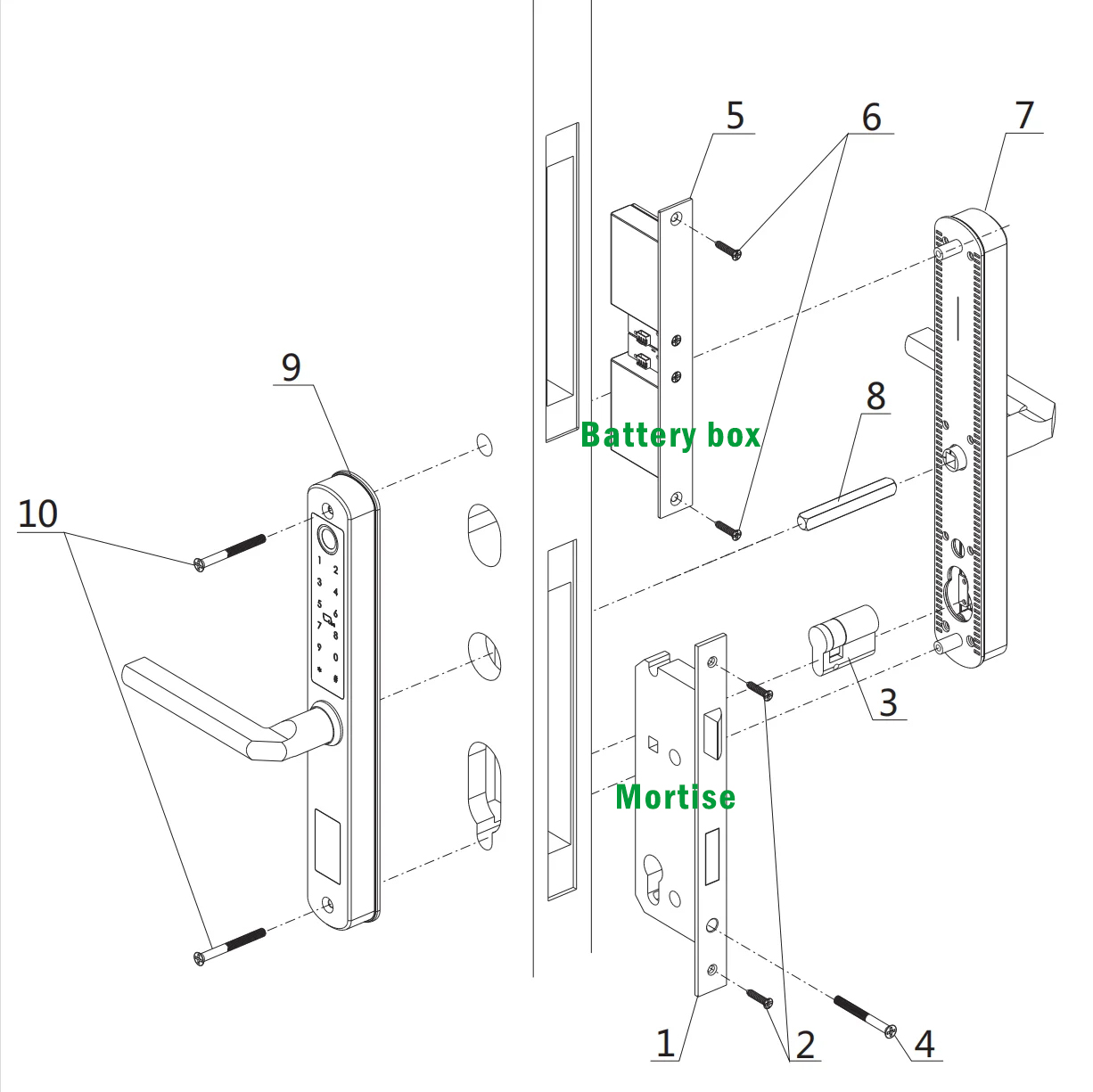 Serrure de porte électronique  - Smart Garden Door Lock avis et prix
