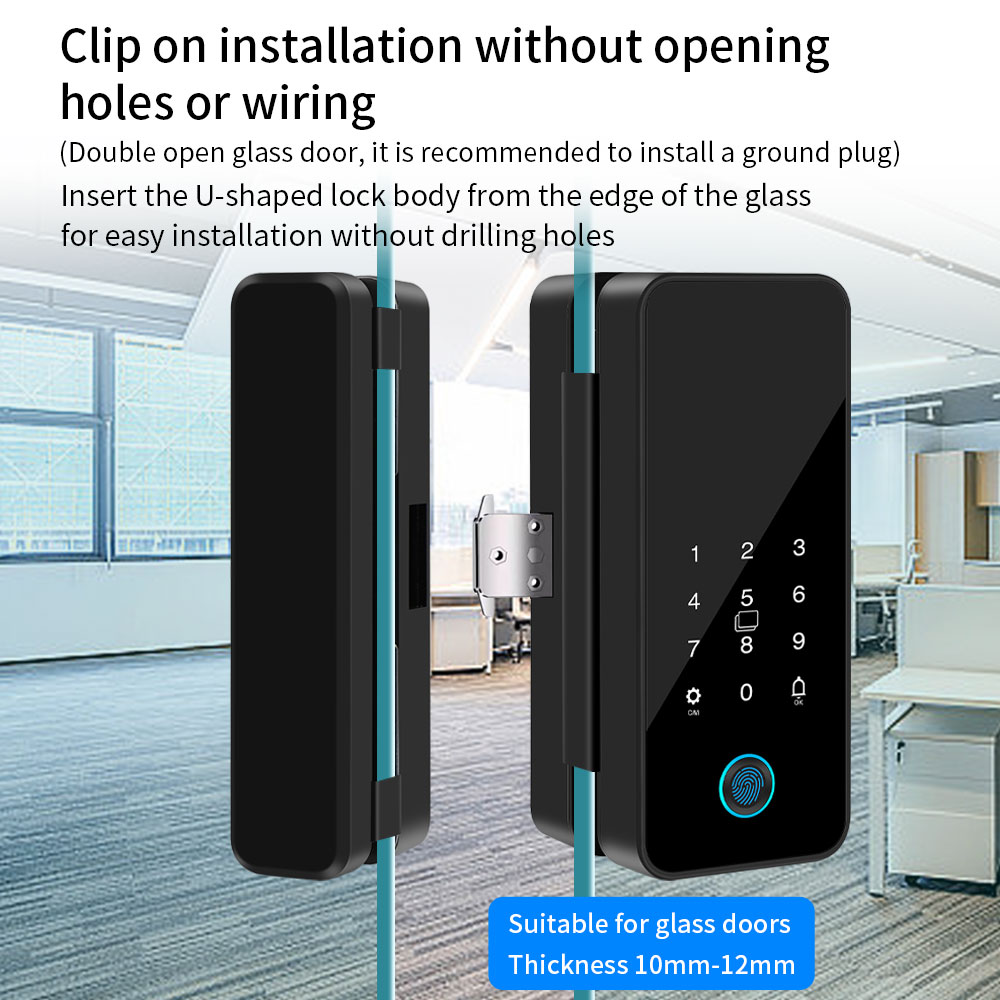 Serrure de porte en verre inte - Smart Garden Door Lock avis et prix